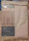 Essential Home by KMart White Tier Curtains with Lattice Accents Style Madison