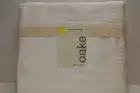 OAKE 300 THREAD COUNT KING SIZE FITTED SHEET COLOR WHITE NEW