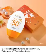 2 boxes Non Greasy Sunscreen SPF 50 Hydrating Moisturizing UV Protective Cream