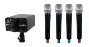 VocoPro - Portable Quad Handheld Field/Camera-Mountable Wireless Microphone...