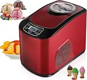 Household Ice Cream Maker,1.5L Soft&Hard Ice Cream Machine,140W Cold Yogurt Maker with Stainless Steel Inner Barrel,Intelligent Insulation,Fast Make ice Cream,for Soft,Medium&Hard Ice Cream
