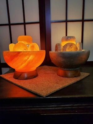 HIMALAYAN MASSAGE SALT STONES + SALT BOWL for the professional Massage Therapist