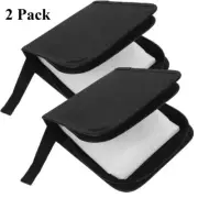 2x 40 Disc CD DVD Carry Case Bag Wallet Storage Booklet Binder Zipper Album Case