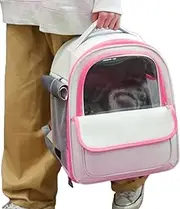 Backpack for Cats, Pet Carrier Bag with Bubble Ventilation, Practical Cat Backpack Carrier, Comfortable Backpack Bag for Small Dogs and Puppies, Ideal for Travel