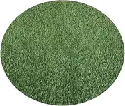 HANABASS Artificial Grass Mat Round Fake Turf Tiles Realistic Grass Rug Circular Carpet Outdoor Indoor Area Rug Synthetic Grass Runner Soft Grass Mat for