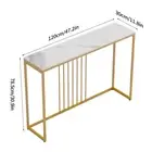 Console Table for Entryway Minimalistic Living Room Furniture Sofa Side Table wi
