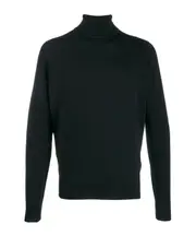 John Smedley Cherwell Roll Neck Jumper XL Black