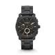 【Fossil】Chronograph工業風時尚鋼帶摩登腕錶-全黑款/FS4682