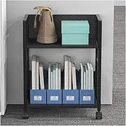Printer Shelf Printer Stand Printer Rack 2 Tier Printer Stand with Wheels Printer Cart Steel Printer Shelf Office Printer Copier Storage Rack Printer Holder Printer Shelves