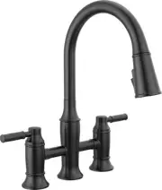 Delta 2384L-DST Renaldi 1.8 GPM Bridge Kitchen Faucet - Black