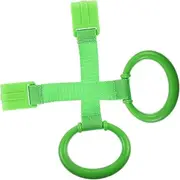 Hoement 2pcs Crib Pull Rings Hand Pull Rings for Learning to Stand Motor Skill Development Easy to Install and Portable Walking Assist Tools