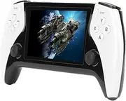 POENVFPO Handheld Retro Game Console Portable with 4.3 Inch IPS Screen Supports 11 Emulator Games for Adults, 2500mAh Battery for Travel - Black (White)