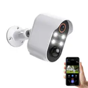 Wireless Outdoor Security Camera Monitor with Color Night Vision