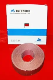 Abrasive Roll Emery Cloth Backing Aluminum Oxide 1.5" Width X 39+ Yds Length