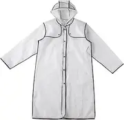 [HMLTD] Raincoat Rain Ponchos Transparent Raincoat Rain Coats Long Big Size Cloak Poncho Women Men's Waterproof Cute Cartoon Printing Clear Rain Jacket Cover Raincoat for Men Women Adults