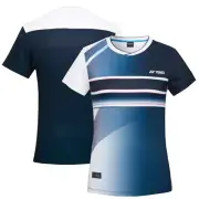 YONEX 24F/W Women's Badminton T-Shirts Sportswear Top Dark Navy NWT 243TS026F