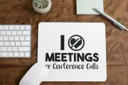 Meetings Quote Mouse Pad for Computer Office Gaming Desk Non-Slip