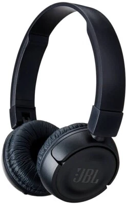 JBL T450BT Wireless On-Ear Headphones with Built-in Remote & Microphone Black