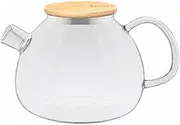 Wilmax WL-888825/A Borosilicate Glass Teapot with Bamboo Lid, 1500 ml Capacity
