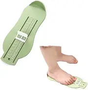 [Ravent] Foot Measure Gauge Baby Shoes Fitting Size Measuring Ruler Tool for Infants Toddlers Unisex Baby, Measuring length 6-20cm (Light green), Light Green, One Size