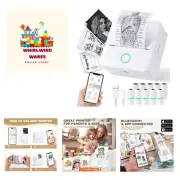 Thermal Mini Printer, Portable Inkless Sticker Maker, Bluetooth Printer for P...