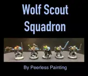 Warhammer 40K Space Wolves (5x) Wolf Scouts w/ GW Wolf Camo Cloaks OOP The Rout