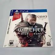 The Witcher III (3) Wild Hunt for PS4 Outer Cardboard Box ONLY!!