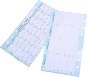 DOITOOL 14 Sheets Undated Monthly Planner Refill Binder Weekly Monthly Organizer Inserts with Thick for Smooth Writing Experience and Easy Page Adjustments