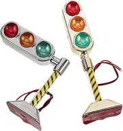 Generic LED Traffic Signal Light Decor for Car Interior 2 Pack Mini Traffic Light Prop Mini Street Lamp Decor Traffic Signal Light Decor Versatile for Home Car Decor