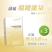 在飛比找PChome24h購物優惠-【3入組】活萃泱 元氣酵母B群膠囊 (60粒/盒) γ-穀維