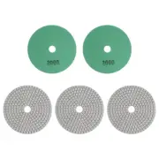 5pcs 5-Inch Grit 2000 Diamond Polishing Pads Wet/Dry for Stone Concrete Marble