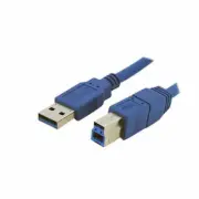 40inch Superspeed A To B Male/Male USB 3.0 Cable, Blue