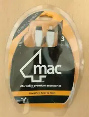 4Mac Firewire 4 pin/400 to 9pin/800 3FT F Firewire 400 to 800