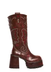 [Dolls Kill x Bratz] The Wild West Platform Boots - Brown