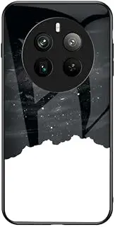 Compatible with Oppo Find X6 5G / Find X6 Pro 5G Case,(Tempered Glass Back Plate+TPU Soft Edge) 2 in 1 Phone Case Cover YZ