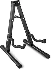 Guitar Floor Stand | Metal Adjustable Guitar Rack | Multipurpose Ukulele Holder, Musical Instruments Accessories for Home, Work, Studio