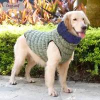 在飛比找蝦皮購物優惠-秋冬寵物衣服毛毛蟲彈力保暖高領狗背心夾克雙面穿狗衣服
