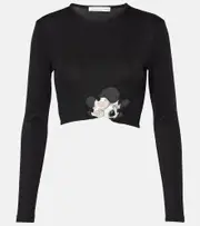 [Christopher Esber] Christopher Esber Trio Stone cropped top AU 4 black
