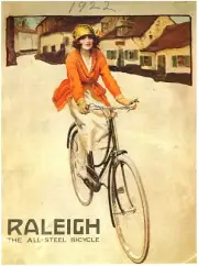 Raleigh Bicycle Avert-1922 All-Steel Girl retro British home accents store
