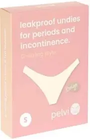 PELVI Leakproof Underwear G-String Beige S