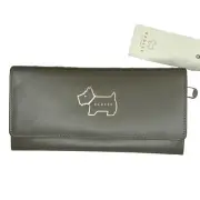 NWT RADLEY LONDON HERITAGE DOG OULINE LETHER FLAPOVER WALLET