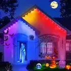 15M Smart RGBIC Permanent Lights Waterproof LED Eave Lights Music for Home Party