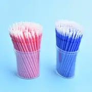 200 Pcs Dental Brush Long Disposable Micro Applicators Interdental Brushes