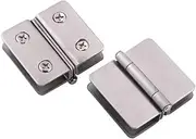 Glass Door Hinge Panel,DIY Glass Door Hinge Shower Hinge Glass Door Clamp Clip with Screws (Color : Single Side Big) (Color : Double Side Big) (Color : Double Side Big) Double Side Big (Color : Doubl