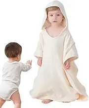Uoqpty Hooded Bath Towel Wrap | Kids Beach Towel Super Soft and Absorbent | Cotton Absorbent Bathrobe Bathroom Accessories Bath Wrap for Kids Boys Girls
