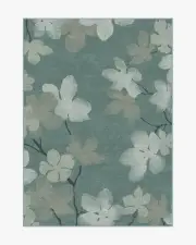 150' x 215' | Machine Washable Runner Rug | Kid & Pet Friendly | Indoor Rug | Magnolia Teal Rug | Ruggable
