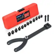 Variable Cylinder Spanner Wrench Set; 15Pc Adjustable with Variable Spanner W...