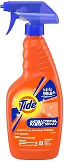 Sanitizes and freshens Fabrics Tide
