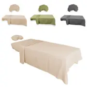 3Pcs Massage Bed Covers Premium Fibre for Commercial and Home teksC