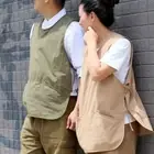 Solid Color Unisex Apron Light Luxury Waterproof Apron Cleaning